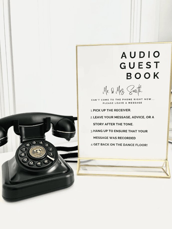 Audio gastenboek (zwart)